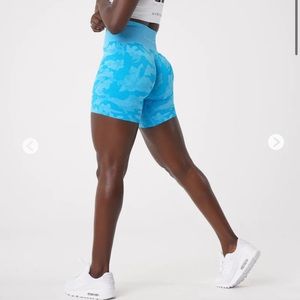 NGVTN neon blue shorts, size small, brand new without tags.